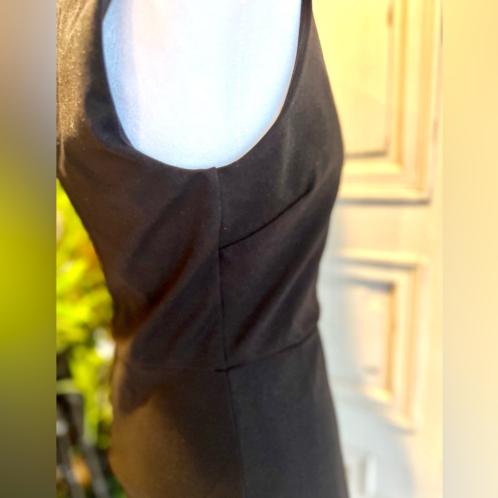 BEBE Black Cutout Shoulder Dress Size Medium - Picture 10 of 15